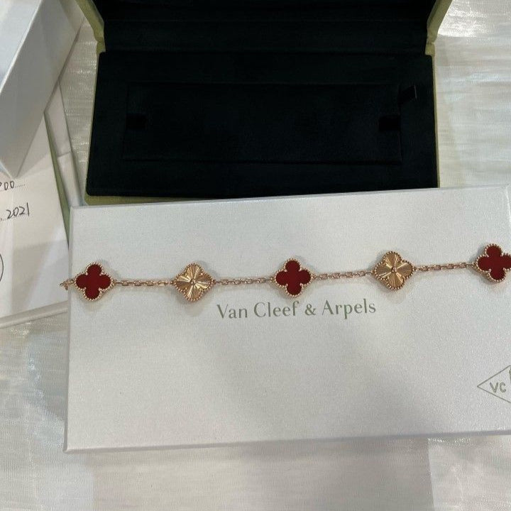Bracelet 5 Motifs VC - Red