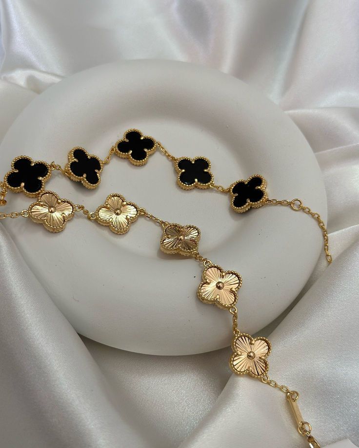 Bracelet 5 Motifs VC - Black