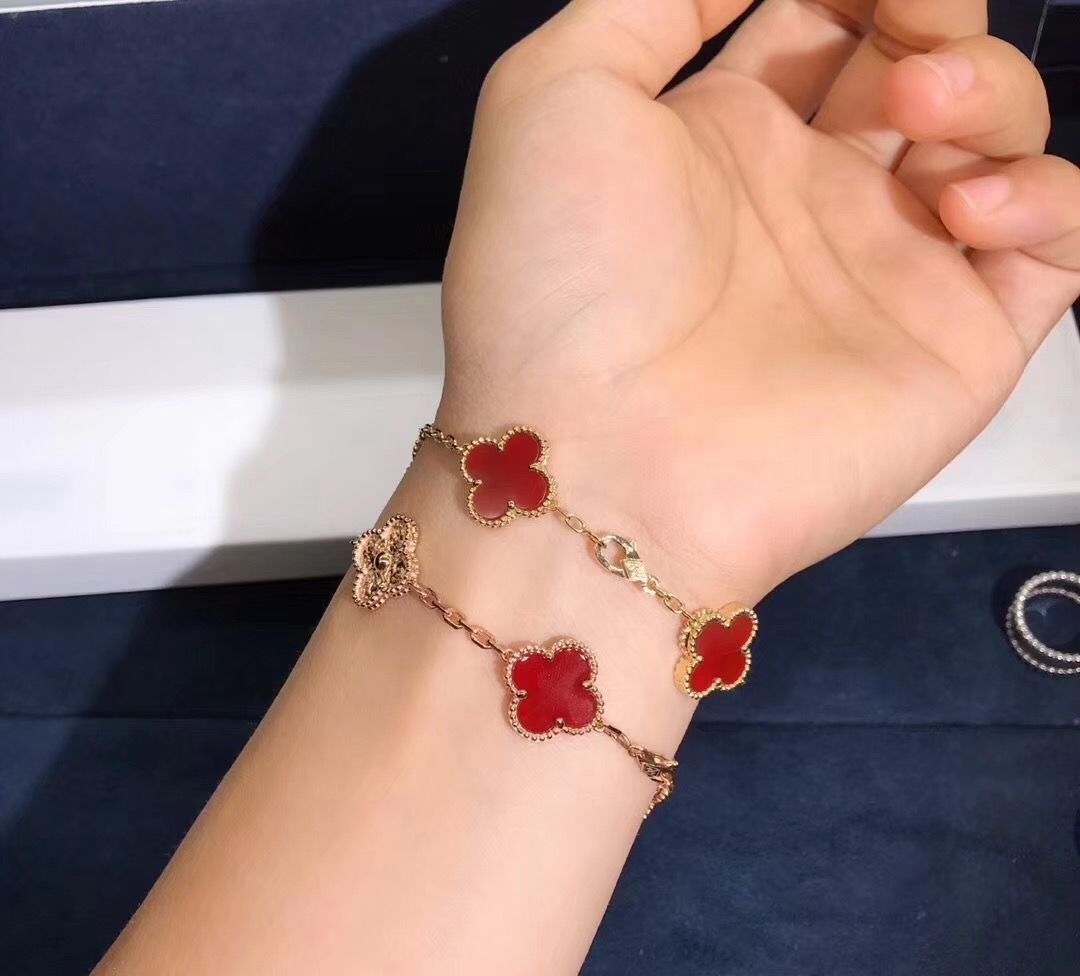 Bracelet 5 Motifs VC - Red