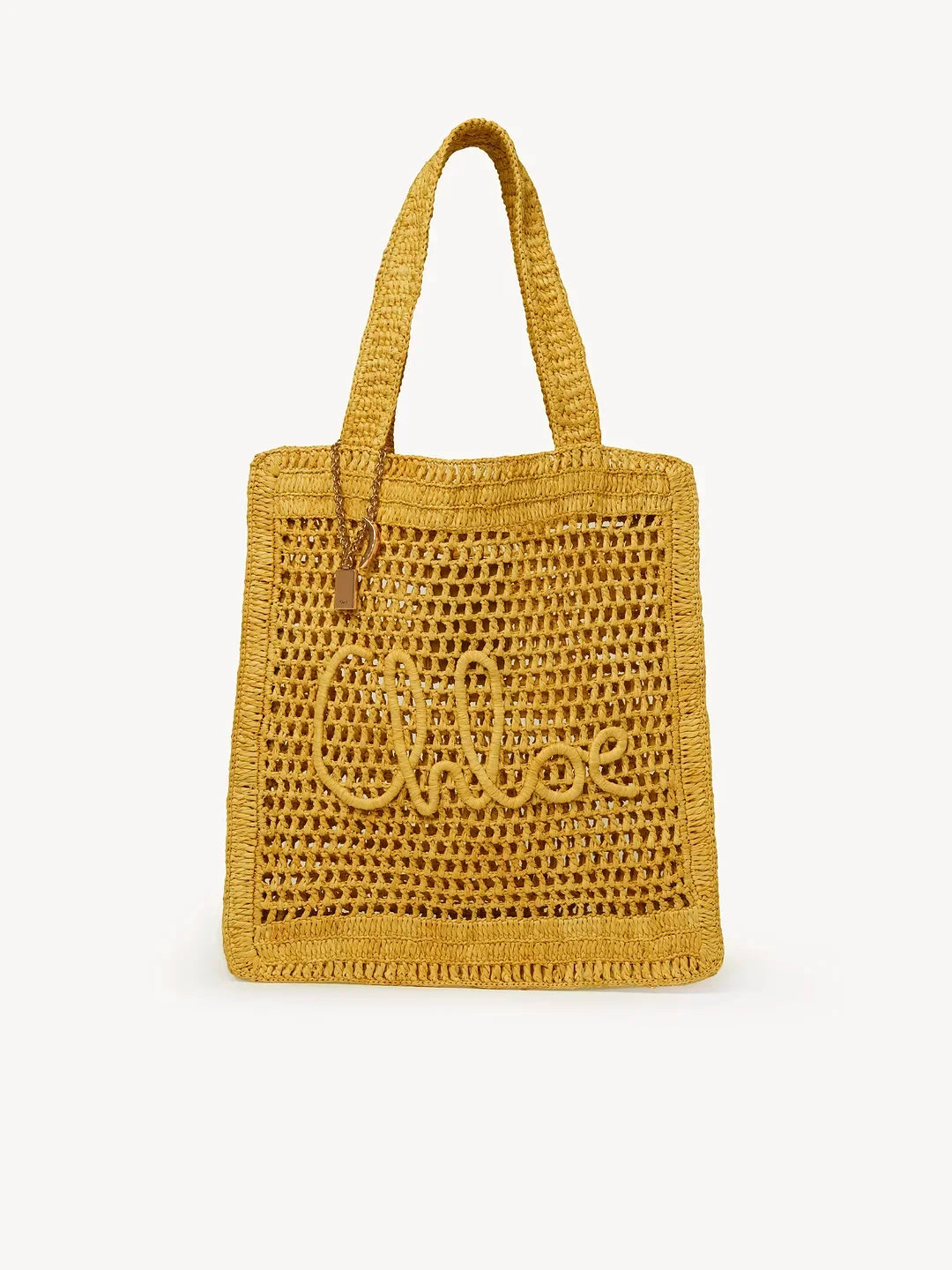 Chloé Summer Banana Tote Bag in Raffia