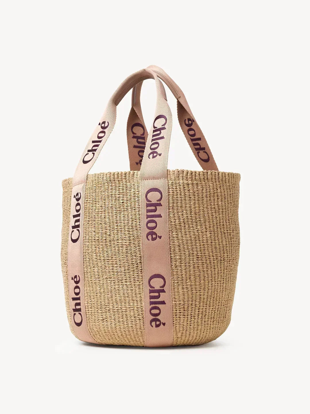 Large Woody basket in natural fibres