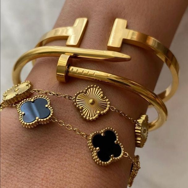 Bracelet 5 Motifs VC - Black