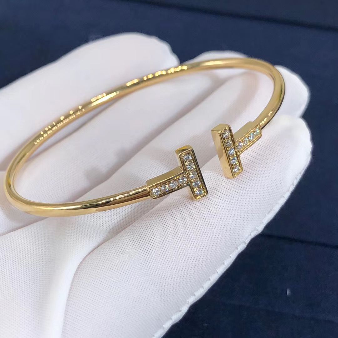Bracelet T Wire Diamants TF Gold