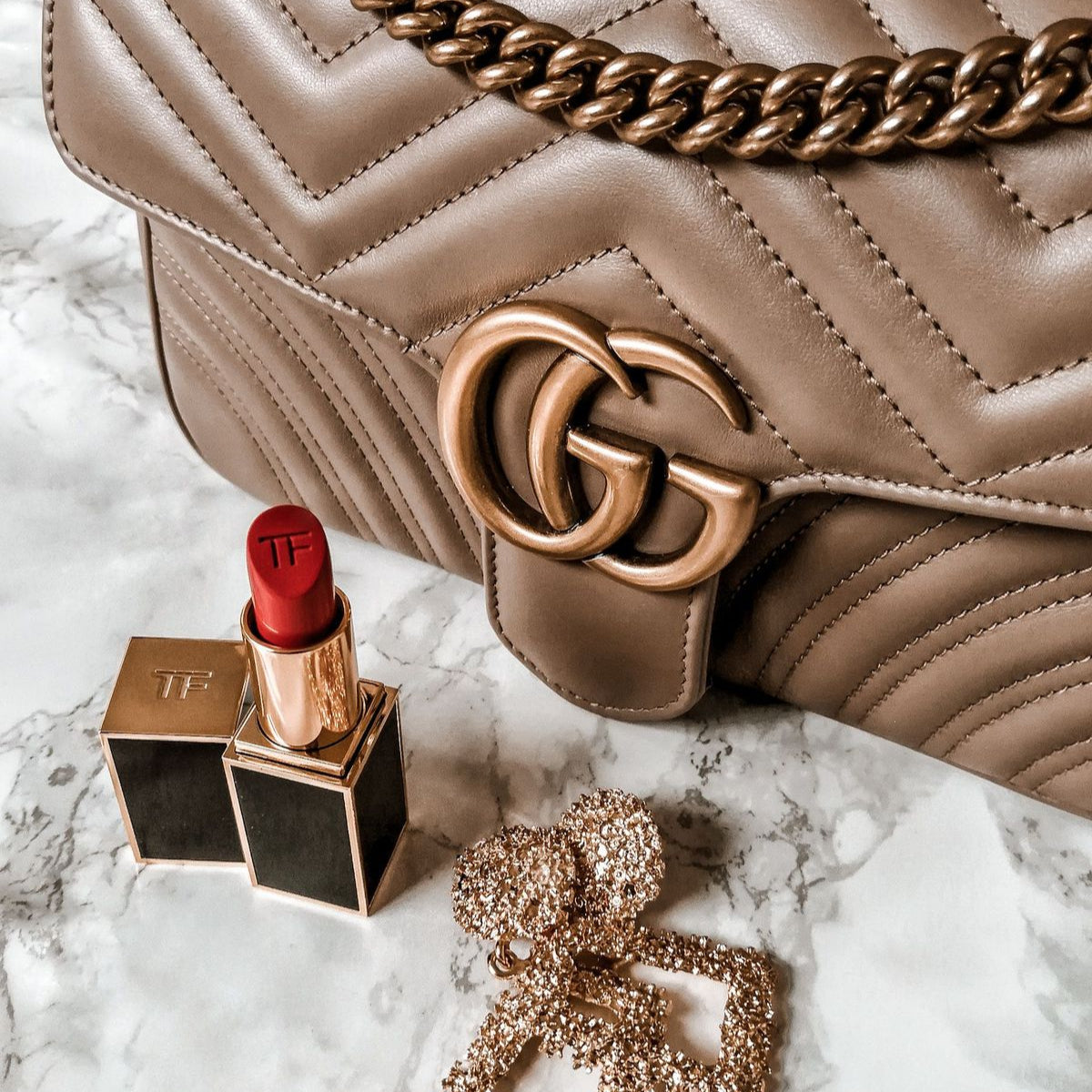 Marmont Medium GC Rose