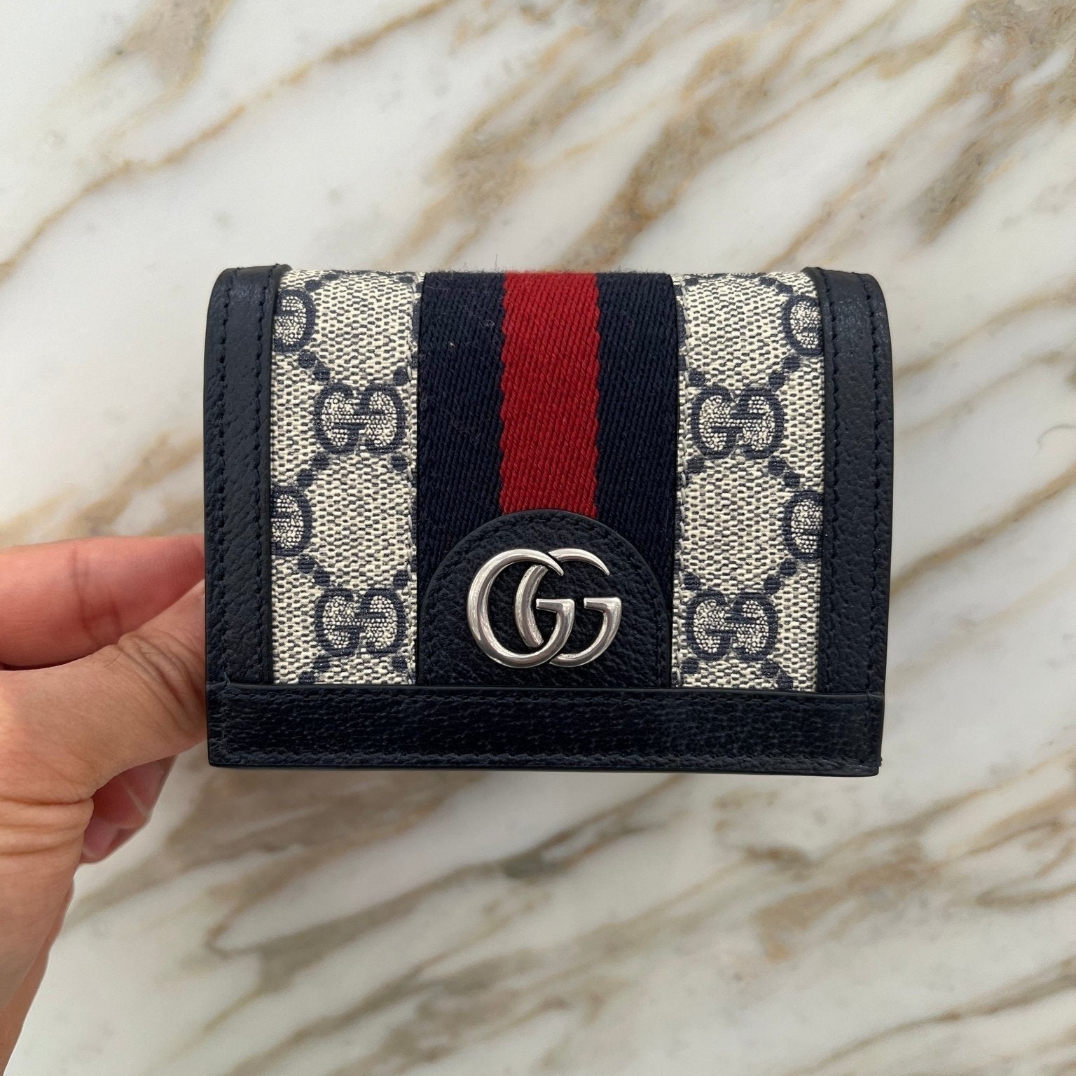 Gucci OPHIDIA CARD CASE WALLET