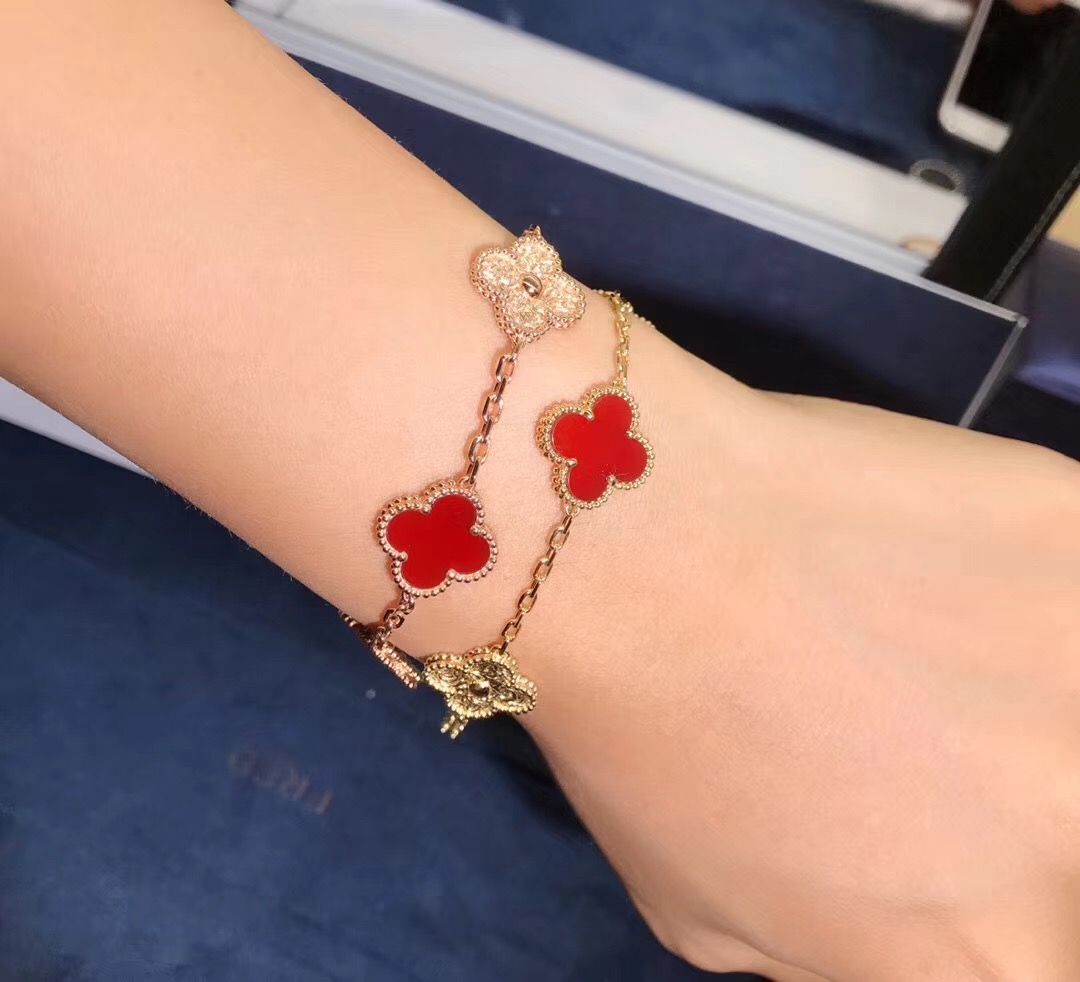 Bracelet 5 Motifs VC - Red