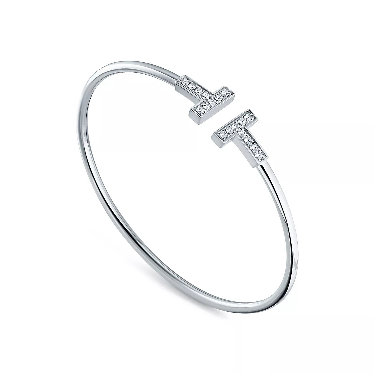 Bracelet T Wire Diamants TF Silver